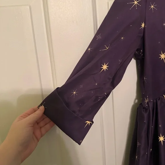 Lindy Bop Halloween Witch Print Vintage Style Swing Dress size UK 16/US 12 - Picture 6 of 9